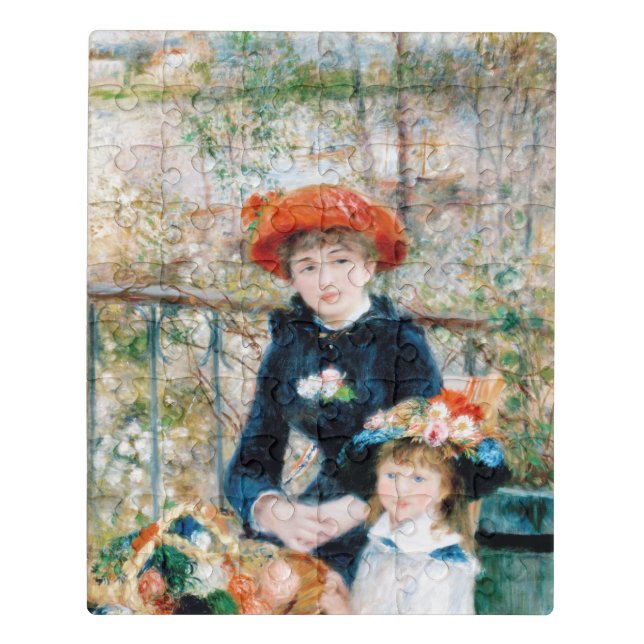 The Two Sisters, On the Terrace Auguste  Renoir    Jigsaw Puzzle (Puzzle Vertical)