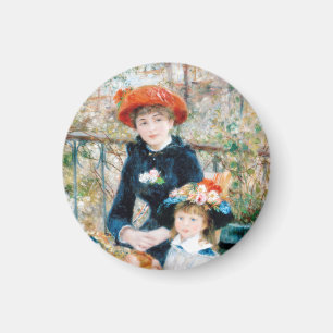 The Two Sisters, On the Terrace Auguste Renoir Magnet
