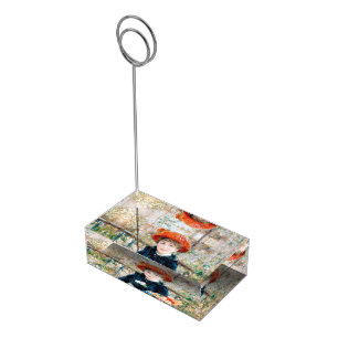 The Two Sisters, On the Terrace Auguste Renoir Place Card Holder