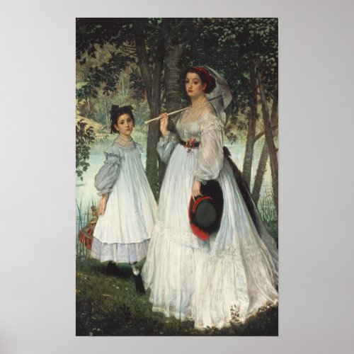 The Two Sisters Portrait 1863 Poster