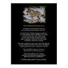 The TWO WOLVES CHEROKEE TALE Art Poster