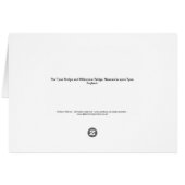 The Tyne Bridge and Millennium Bridge Cards (Back Horizontal)