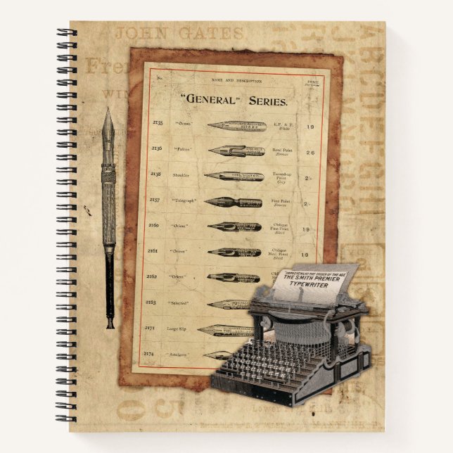 The Typewriters dream Notebook (Front)