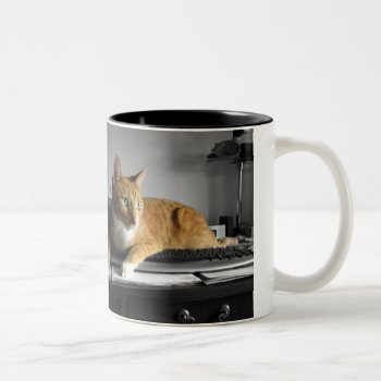 The Typist Two-tone Coffee Mug by wottwin at Zazzle