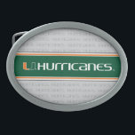 The U Hurricanes Belt Buckle<br><div class="desc">Get all of the best University of Miami gear at Zazzle.com! Support the Hurricanes in style with these products that are perfect for students, alumni, family, and fans. All of these products are customizable with your name, your sport, or your class year. Represent the U by sporting Green and Orange...</div>