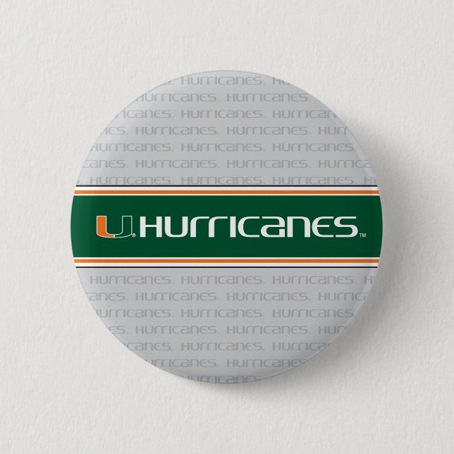 The U Hurricanes Button (Front)