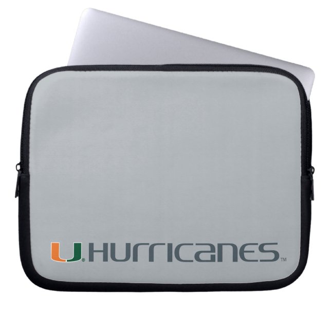 The U Hurricanes Laptop Sleeve (Front)
