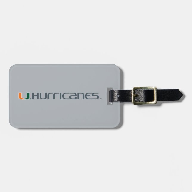 The U Hurricanes Luggage Tag (Front Horizontal)