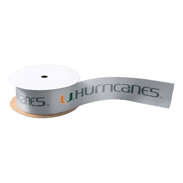 The U Hurricanes Satin Ribbon (Spool)