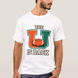 The U Is Back Orange and Green College Football Fa T-Shirt