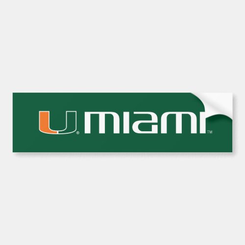 The U Miami Bumper Sticker