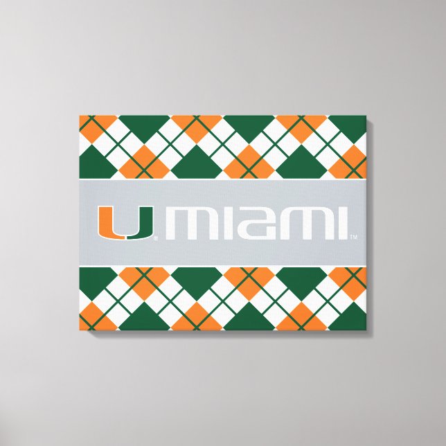 The U Miami Canvas Print (Front)