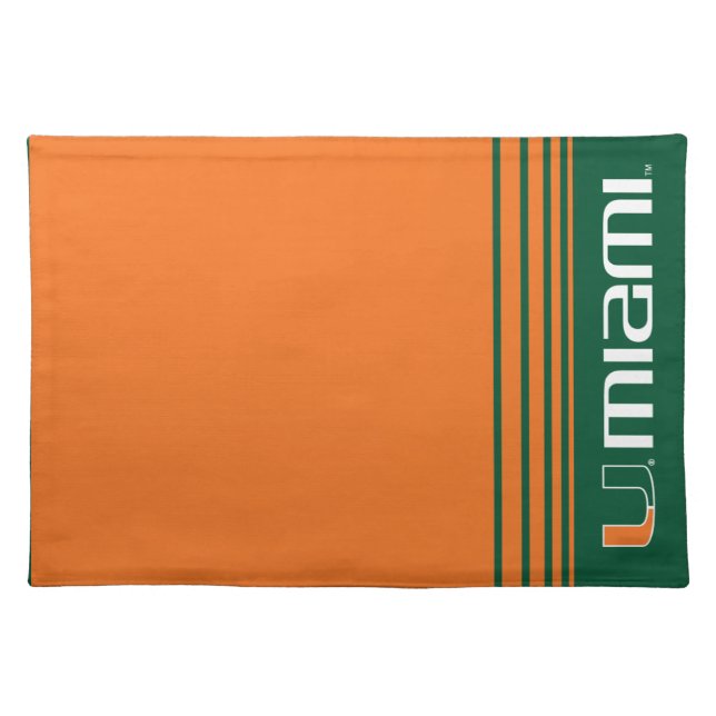 The U Miami Cloth Placemat (Front)