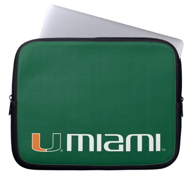 The U Miami Laptop Sleeve (Front)