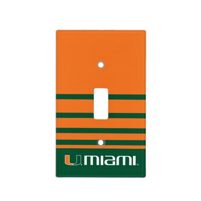 The U Miami Light Switch Cover (Front)