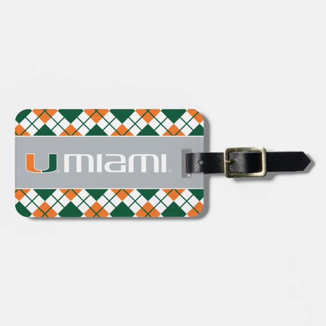 The U Miami Luggage Tag (Front Horizontal)