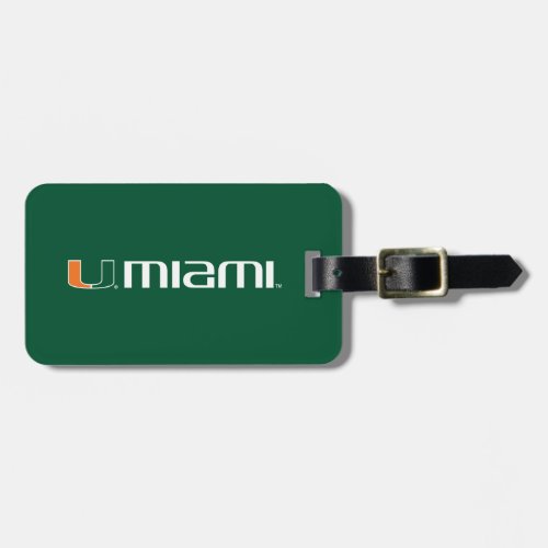 The U Miami Luggage Tag