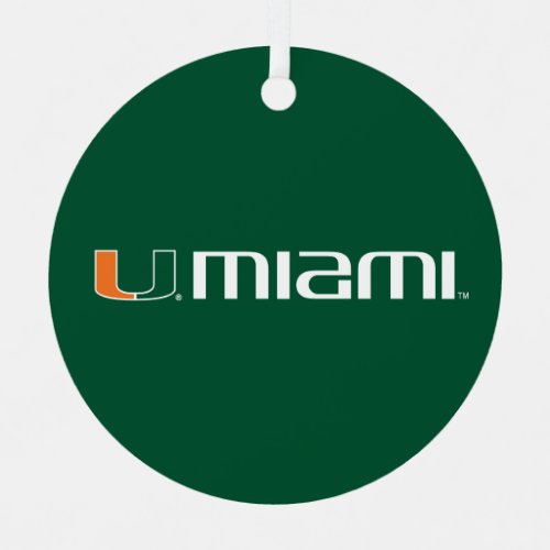 The U Miami Metal Ornament