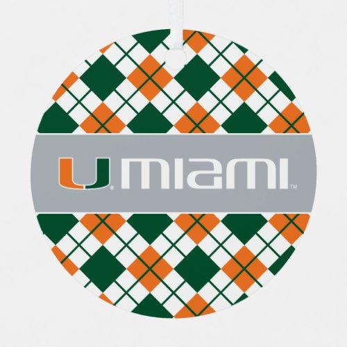 The U Miami Metal Ornament