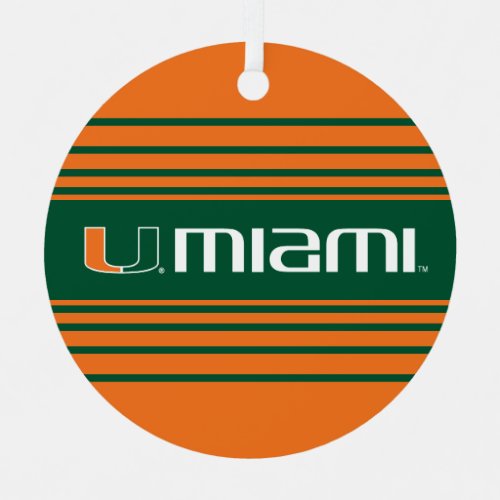 The U Miami Metal Ornament