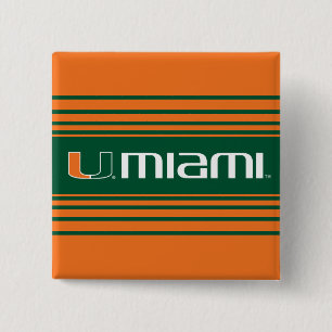 The U Miami Pinback Button