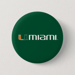 The U Miami Pinback Button