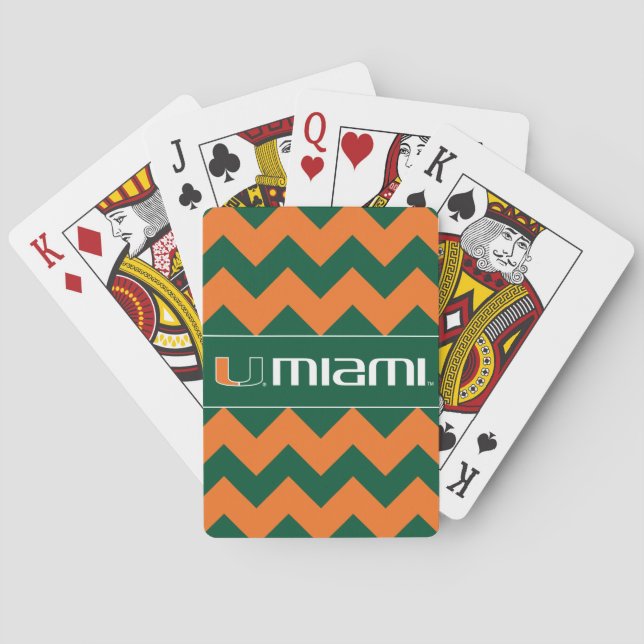 The U Miami Poker Cards (Back)