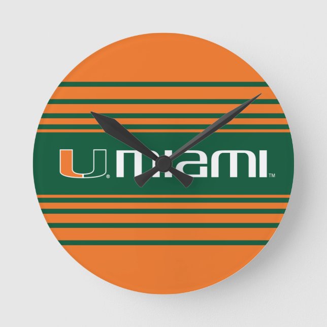The U Miami Round Clock (Front)