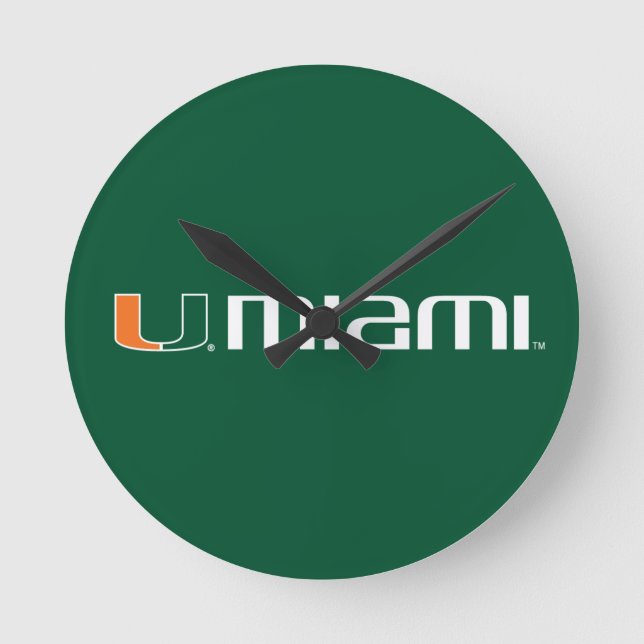 The U Miami Round Clock (Front)