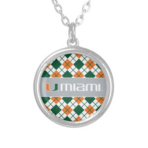 The U Miami Silver Plated Necklace