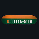 The U Miami Skateboard<br><div class="desc">Get all of the best University of Miami gear at Zazzle.com! Support the Hurricanes in style with these products that are perfect for students, alumni, family, and fans. All of these products are customizable with your name, your sport, or your class year. Represent the U by sporting Green and Orange...</div>