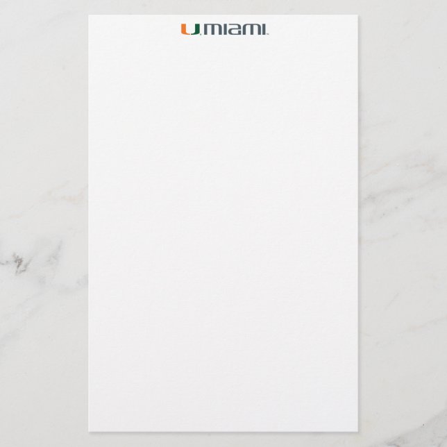The U Miami Stationery (Front)