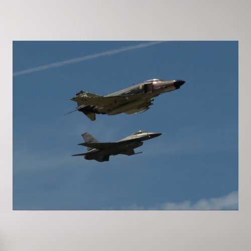 The US Air Force Heritage Flight Poster