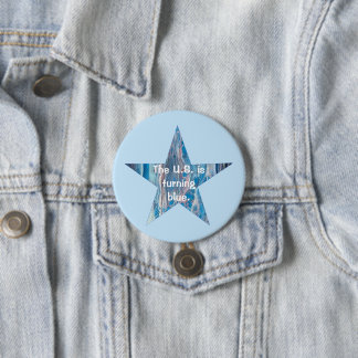 The U.S. is turning blue, abstract star buttons