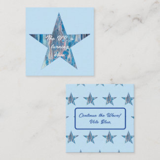 The U.S. is turning blue, star business cards