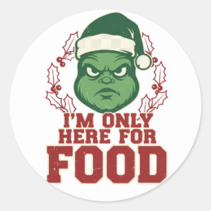 The Ugly Christmas Badge of Honor 🎄☠️ Classic Round Sticker