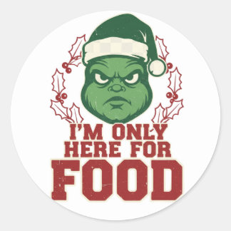The Ugly Christmas Badge of Honor 🎄☠️ Classic Round Sticker
