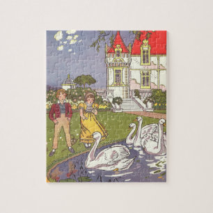 The Ugly Duckling, Vintage Fairy Tale by Hauman Jigsaw Puzzle