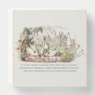 The Ugly Duckling Wood Art Wooden Box Sign