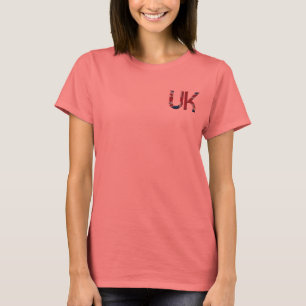 The UK Union Jack British Flag Typography Elegant T-Shirt