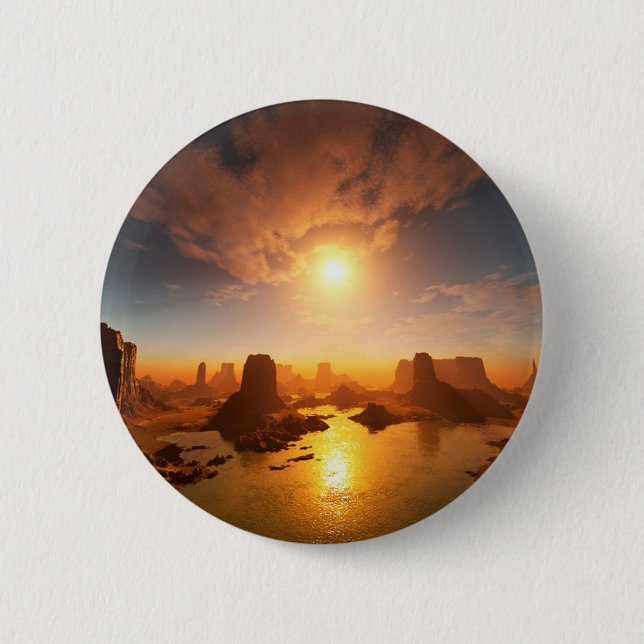 The Uknown World Pinback Button (Front)