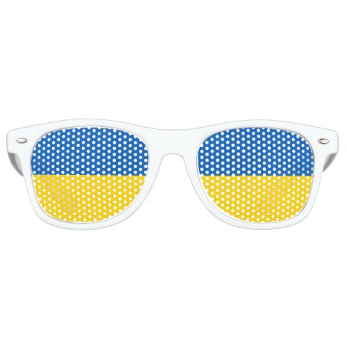 The Ukrainian colour  Flag of Ukraine Retro Sunglasses
