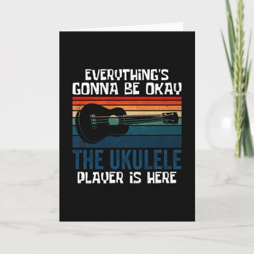 The Ukulele Player is here Card