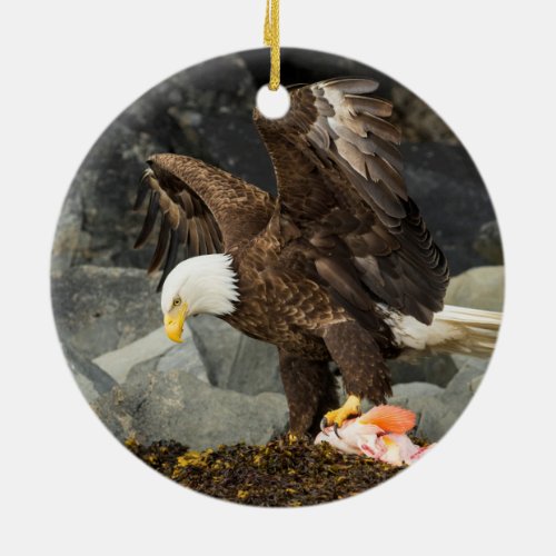 The Ultimate Bald Eagle Ceramic Ornament