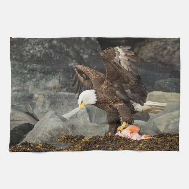The Ultimate Bald Eagle Kitchen Towel (Horizontal)