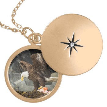 The Ultimate Bald Eagle Locket Necklace by tedraynorphotos at Zazzle