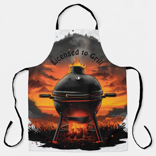 The Ultimate Barbecue Apron for  Grill Warriors (Front)