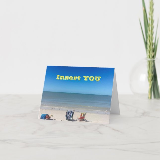 THE ULTIMATE ****BEACH BIRTHDAY CARD**** CARD (Front)