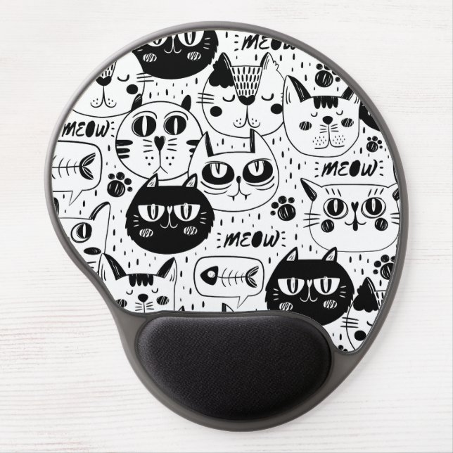 The Ultimate Cat Lover - Cozy Cat pet  Gel Mouse Pad (Front)