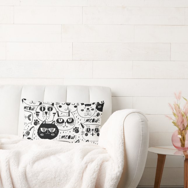 The Ultimate Cat Lover - Cozy Cat pet  Lumbar Pillow (Couch)